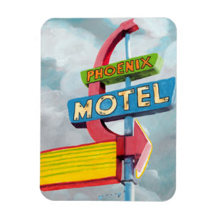 Magnet Flexible Motel de Phoenix d'aquarelle