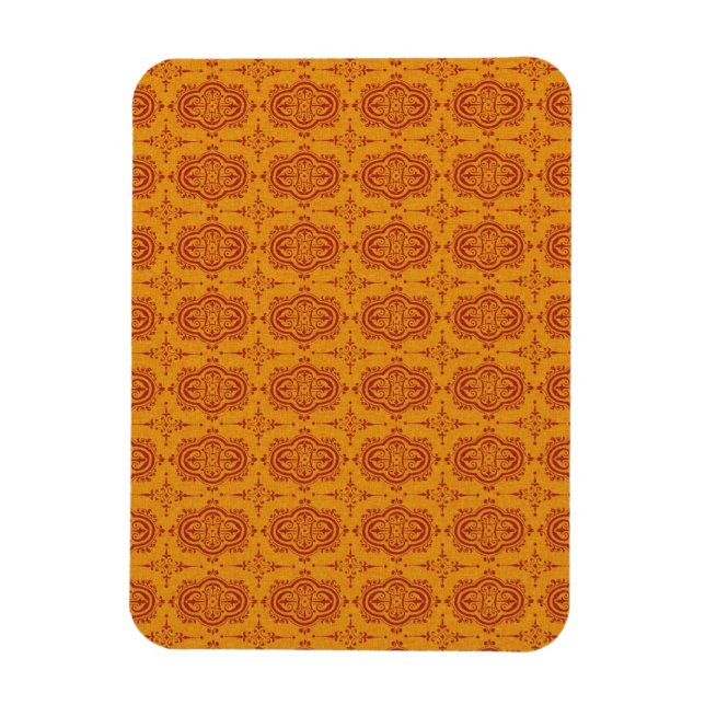 Magnet Flexible motif77 MOTIF ORANGE ORANGE-RED DÉCORATIF SCR (Vertical)