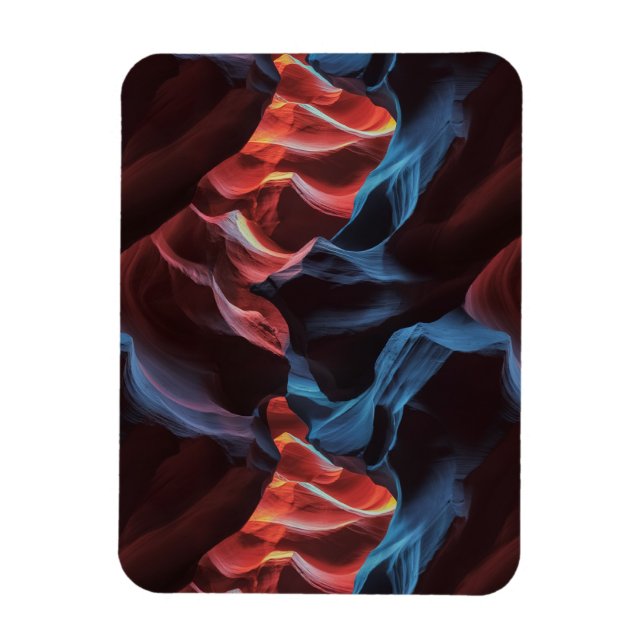 Magnet Flexible motif Abstrait inspiré par Antelope Canyon (Vertical)