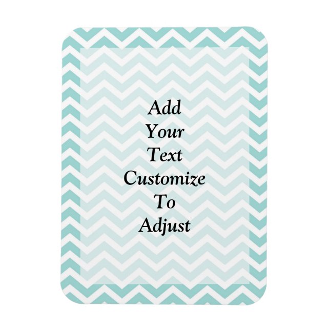 Magnet Flexible Motif Aqua chevron (Vertical)