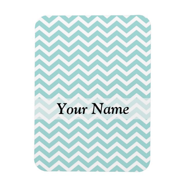 Magnet Flexible Motif Aqua chevron (Vertical)
