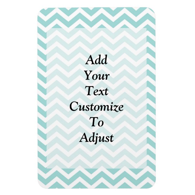 Magnet Flexible Motif Aqua chevron (Vertical)