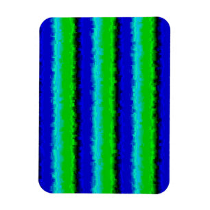 Magnet Flexible Motif arc-en-ciel bleu vert abstrait 3D