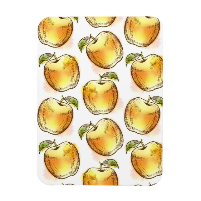 Magnet Flexible Motif avec pomme jaune (Vertical)