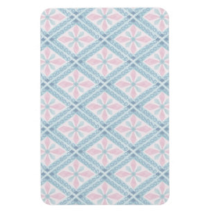 Magnet Flexible motif bleu en forme de diamant