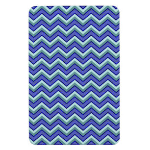 Magnet Flexible Motif Blue Sapphire Chevron