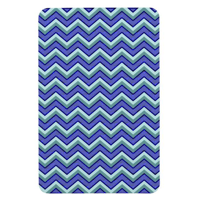 Magnet Flexible Motif Blue Sapphire Chevron (Vertical)
