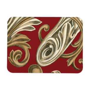 Magnet Flexible Motif botanique élégant avec le feuillage bronzage