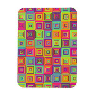 Magnet Flexible Motif Carrés Colorés