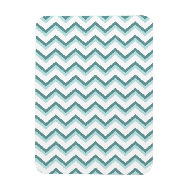 Magnet Flexible Motif Chevron ZigZag dans Mint Green (Vertical)