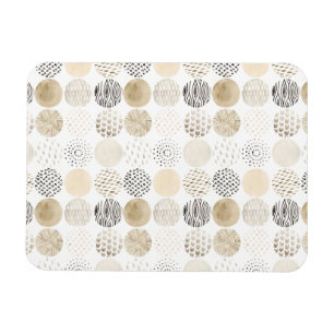 Magnet Flexible Motif circulaire Abstrait neutre