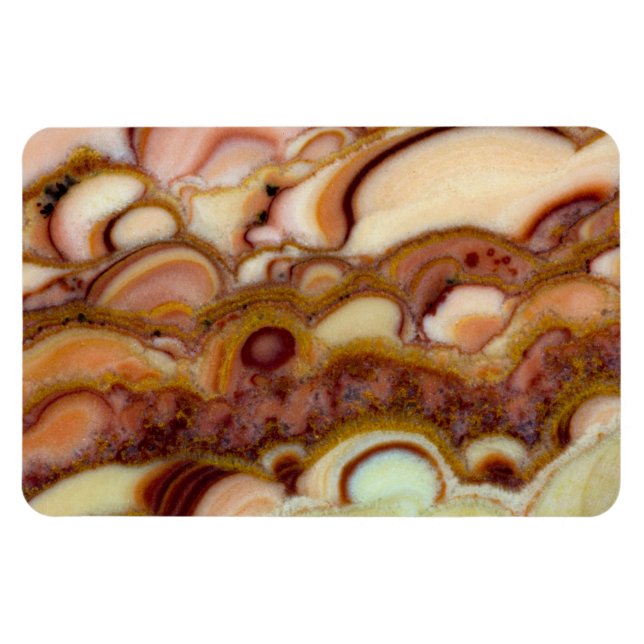 Magnet Flexible Motif circulaire de pierre d'onyx (Horizontal)