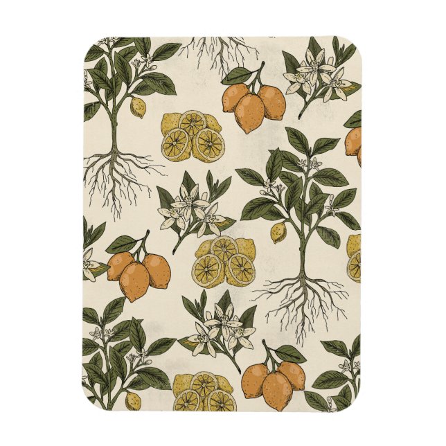 Magnet Flexible Motif Citron Vintage (Vertical)