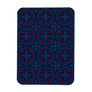 Magnet Flexible Motif de carreau floral décoratif