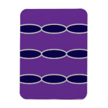 Motif de chaîne violet ovale