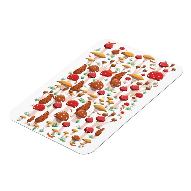 Magnet Flexible Motif de champignons mignons (Côté Gauche)
