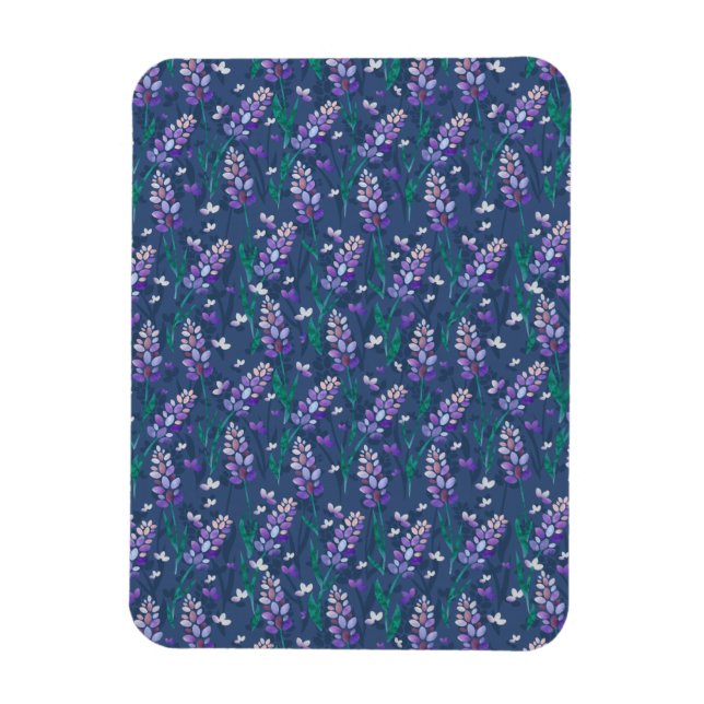 Magnet Flexible Motif de champs Lavender dans violet (Vertical)