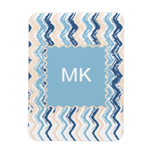 Magnet Flexible Motif de Chevron de l'océan pacifique