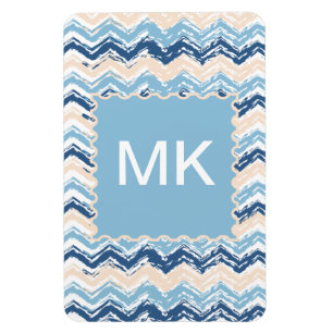 Magnet Flexible Motif de Chevron de l'océan pacifique