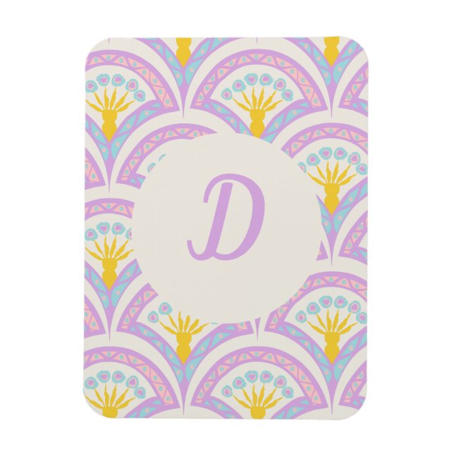 Magnet Flexible Motif de coquille de couleur pastel (Vertical)