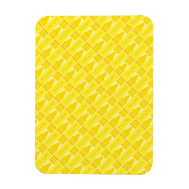 Magnet Flexible Motif de crayon jaune amusant (Vertical)
