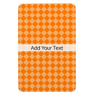 Magnet Flexible Motif de diamants orange combiné par STaylor