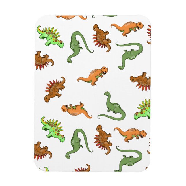 Magnet Flexible Motif de dinosaure mignon (Vertical)