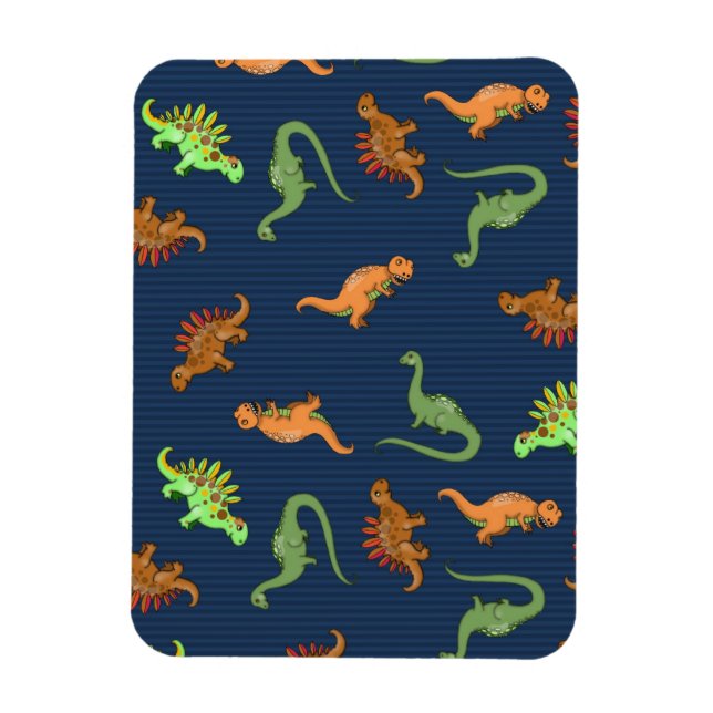 Magnet Flexible Motif de dinosaures mignons (Vertical)