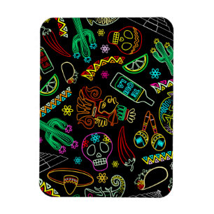 Magnet Flexible Motif de Fiesta du Mexique