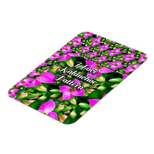 Magnet Flexible Motif de fleurs tropicales roses (Côté Gauche)