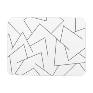 Magnet Flexible Motif de ligne graphique moderne, urbain simple, d