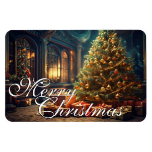 Magnet Flexible Motif de Noël avec des cadeaux sous le sapin de No