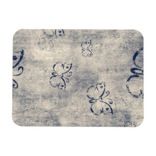 Magnet Flexible Motif de papillon noir Grungy