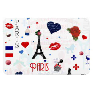 Magnet Flexible Motif de Paris avec Tour Eiffel