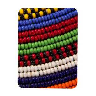 Magnet Flexible Motif de perles tribales Massai