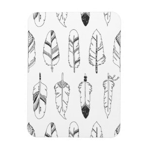 Magnet Flexible Motif de plume rétro inspiré