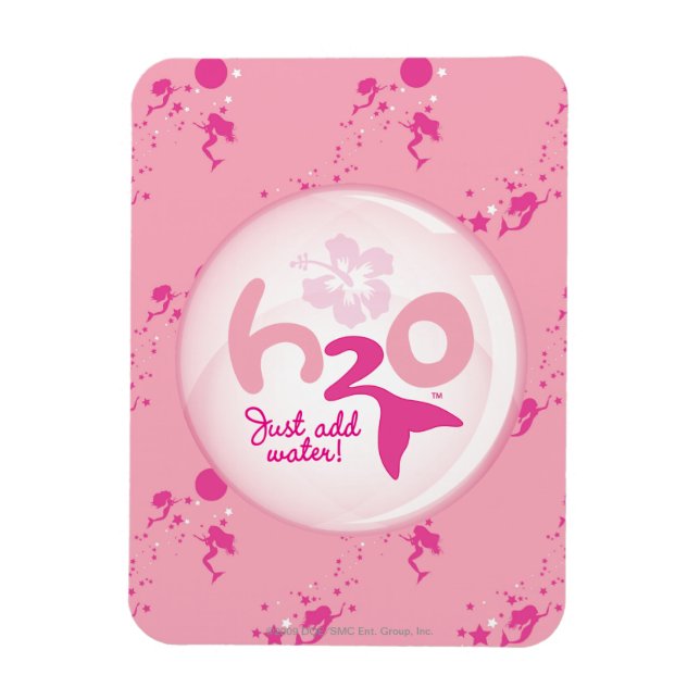 Magnet Flexible Motif de sirène rose (Vertical)