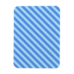 Magnet Flexible Motif de texture de la bande de tricot bleu Aqua
