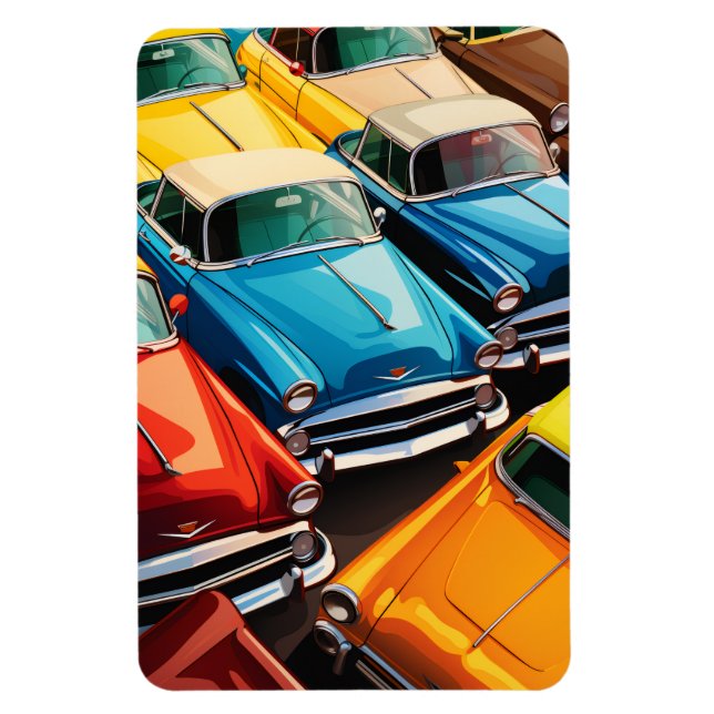 Magnet Flexible Motif de voitures anciennes (Vertical)