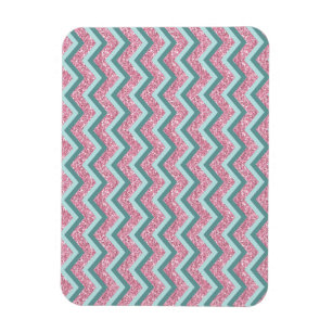 Magnet Flexible Motif de zigzag rose de parties scintillantes