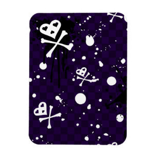 Magnet Flexible Motif d'Emo de couleur foncée avec la peinture