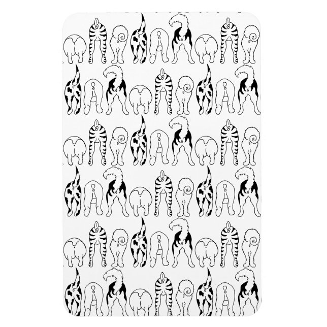 Magnet Flexible Motif des boutons de chien (Vertical)