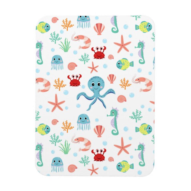 Magnet Flexible Motif du monde marin (Vertical)