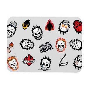 Magnet Flexible Motif du peloton   Diablo Emoji de suicide