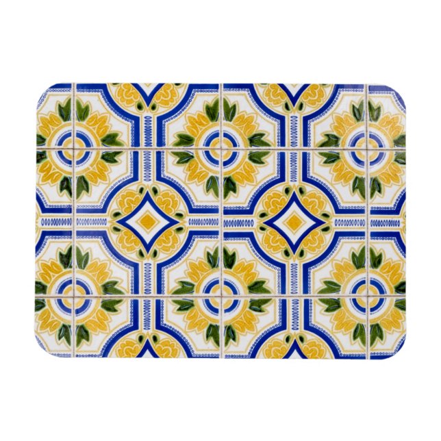 Magnet Flexible Motif en carreaux clairs, Portugal (Horizontal)