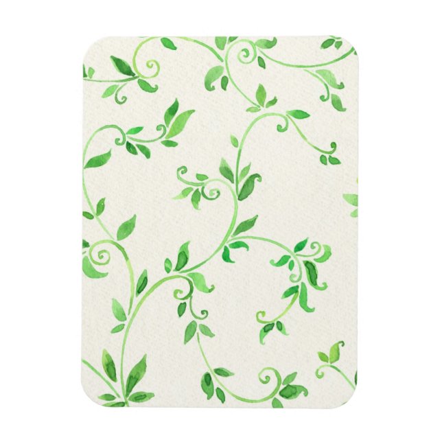 Magnet Flexible Motif feuille aquarelle (Vertical)