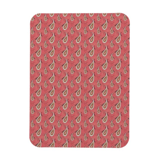 Magnet Flexible Motif Foxglove Petal Paisley (Vertical)