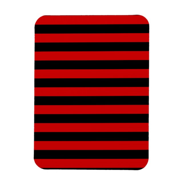 Magnet Flexible Motif Gras noir et rouge (Vertical)