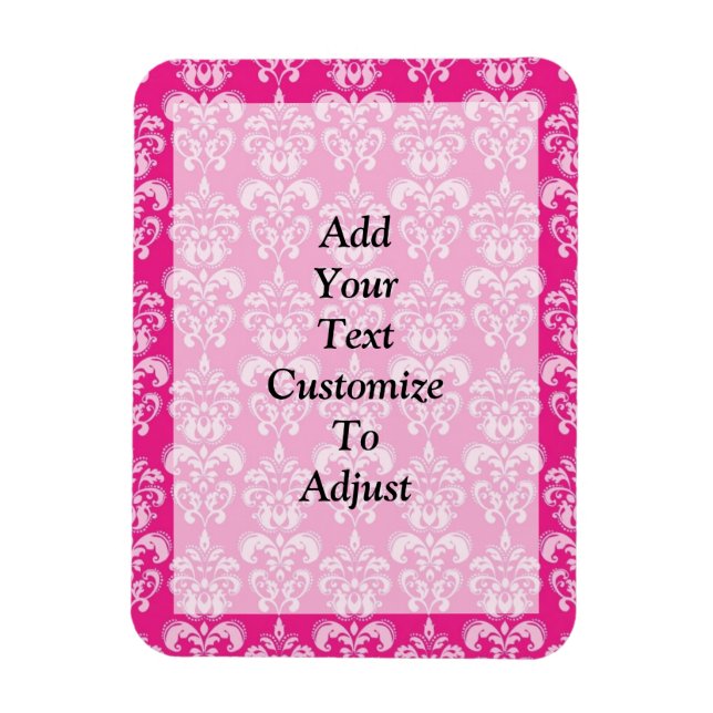 Magnet Flexible Motif humide rose chaud (Vertical)