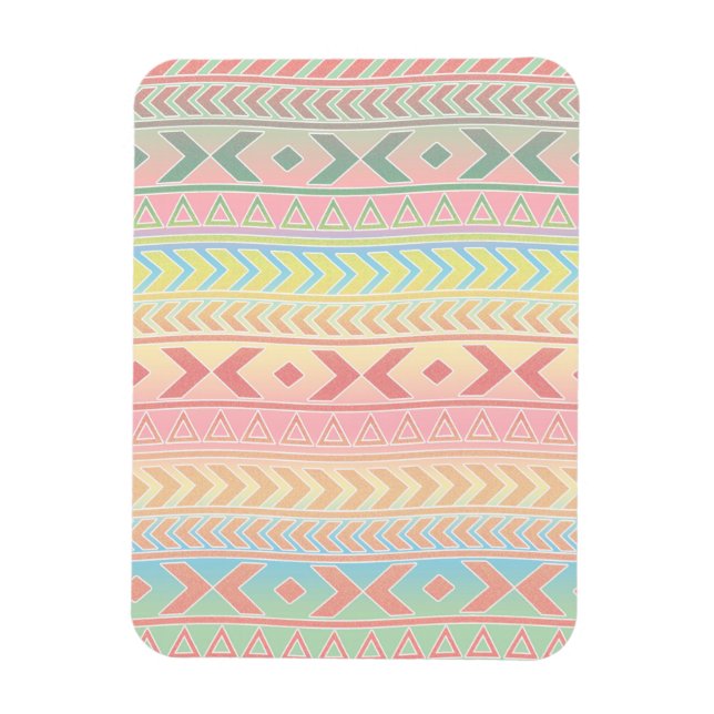 Magnet Flexible Motif mignon influencé par les Aztèques dans des c (Vertical)
